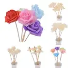 5Pcs Flower Rattan Reed No Fire Aroma Diffuser Refill Sticks Home Fragrances DIY