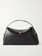 [TOTEME] TOTEME - T-lock Leather Shoulder Bag - Black - One size One size Black