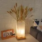 Table Lamp USB Charge Flower Lamp Vase Table Lamp Dimmable Bedside Vase Lamp