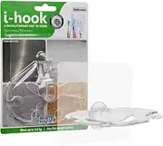 i-hook Bathroom – Nano Suction Storage Solution, Heat, Water, and Cold Resistant, Reusable, No-Drill, Holds Toiletries, Towels & More on Tile, Glass, Stainless Steel, 10x10cm