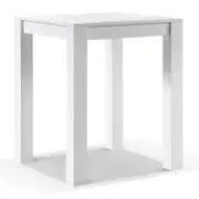 Santorini Outdoor Aluminium Square Bar Table 0.9m - White
