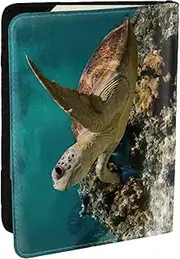 [JEJEA] Sea Turtle1 Print Travel Organizer Credit Cards Case Passport BookPassport Holder Cover Wallet forTraveling,, Black, One Size