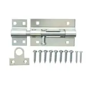 Everbilt 8 in. Zinc-Plated Heavy Duty Barrel Surface Bolt