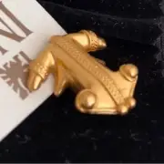 INCA | Replica Pre-Columbian Tairona Ancient Gold Frog Relic Lapel Pin Brooch