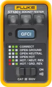 Fluke ST120+ GFCI Socket Tester with Audible Beeper