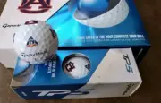 Taylormade TP5 Pix Golf Balls Auburn Tigers NCAA One Sleeve 3 Balls Triangle V1