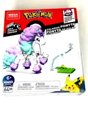 Mega Construx Pokemon Galarian Ponyta 64 Pieces Pcs NEW Sealed