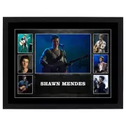 SHAWN MENDES SIGNED FRAMED POSTER PRINT BIEBER JONAS MALONE MUSIC MEMORABILIA