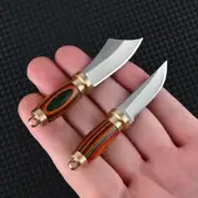 Mini Portable Paper Cutter keychain Knife with Leather Sheath EDC Outdoor Travel