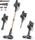 NADALY Cordless Vacuum Cleaner, Powerful Stick Vacuum with 45Min Runtime, Anti-T