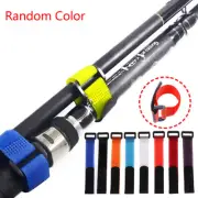 10x Reusable Fishing Rod Tie Holder Strap Fastener Ties Fishing Tools Supp&JL