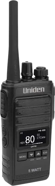 Uniden 5 Watt UHF Splashproof CB Handheld Radio