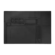 Soldering Mat 21.7"x15" Silicone Magnetic Electronics Work Mat, Black