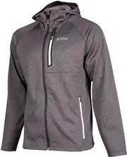 Klim Alpha Hoodie, functional jacket , color: Grey/White , size: L