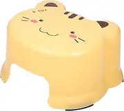 EXQUIMEUBLE Bathroom Stool Thickened Non Slip Plastic Step Stool Cartoon Design for Home Use Kitchens and Bathrooms for Height Assistance