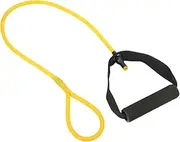 Latex Yellow Foot Stepping Rope Exercise Band Arm Strength Elastic Cord for Resistance Training