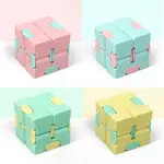 新款 MAGIC FIDGET CUBE INFINITE CUBES 感官減壓減壓魔方乙烯基書桌玩具 MACARON