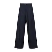 [Dries Van Noten] Dries Van Noten-Blue Penning Cotton Jeans-Uomo 32 WAIST