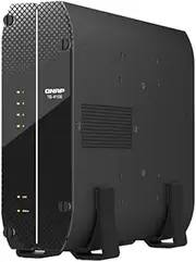 QNAP 4-bay Tower NAS , Intel Celeron J6412 quad-core, onboard 8GB RAM (not expandable), 4 x 2.5-inch SATA slots, 2 x 2.5GbE, 1 x HDMI 1.4b
