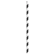PacknWood 210CHP14BLKWT, 5.7x0.23-Inch Striped Cocktail Paper Straws 3000/CS
