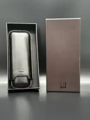 Old Unused Alfred Dunhill Leather Case For 2 Cigars PA2012