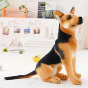 30-90cm Giant Dog Toy Realistic Stuffed Animals German Dog Shepherd Plush Toys Gift For Children 40cm White