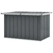 Grey Outdoor Storage Box Garden Patio Deck Shed Tool Chest Bench Seat 109x67cm