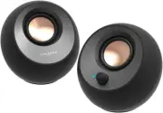 Creative Pebble V3 Minimalistic 2.0 Desktop Speakers with USB-C Audio, Clear Dia