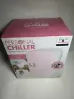 Personal PINK Chiller Mini Fridge Small Space Cooler- 6 Cans.