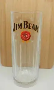 Licensed Jim Beam Bourbon Whiskey Highball Bar Winter Snow Flake Clear Glass