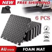 6PCS EVA Foam Mat Interlocking Heavy Duty Puzzle Gym Flooring Floor Mat Tiles AU