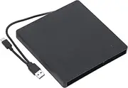 External Drive Box, Detachable Type A Type C USB3.0 Optical Drive Enclosure, Laptop CD Drive Box for 9.5mm CD, DVD, BD Drives