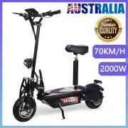 2024 2000W 70KM/H Adult Electric Scooter Motor E-Bike Foldable Bike With Seat