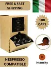 Decaf Decaffeinated Coffee Capsules Pods - 100 Pack, Nespresso Compatible