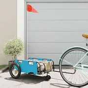 Generic Bike Trailer Blue Oxford Fabric and Iron,94184