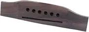 SWOOMEY 6 Strings String Rosewood Acoustic Guitar Bridge Replacement for Folk Classical Guitars Slotted and Pre Drilled Easy Mounting for Models