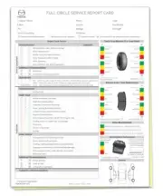 Multi-Point Inspection Form - Compatible with Mazda 2 Part Carbonless Checklist