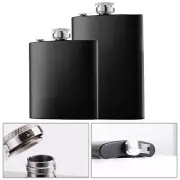 Hip Flask Replacement Spare Parts Stainless Steel Tailgating Whiskey Black