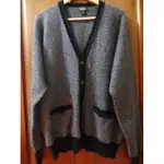 超厚 MADE IN SCOTLAND 專櫃品牌 100% CASHMERE 喀什米爾 羊絨 深灰色 毛衣外套~D143