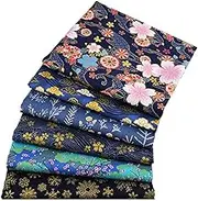 Japanese Fabric Panels, Fabric Squares Printed Cotton Japanese Style - Quilting Sewing Fabric for Face Protectors Crafting Puchen