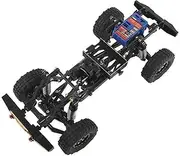 IWBR Assembled Car Chasiss Frame Kit with Axles Wheels Bumper (Optional) for 1/18 TRX4m Car Truck Model RC Car Upgrade Parts (Color : with Wheels)
