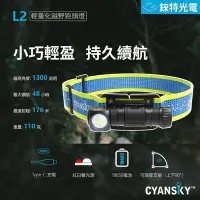 在飛比找Yahoo!奇摩拍賣優惠-【錸特光電】CYANSKY L2 1300流明 輕量化頭燈 