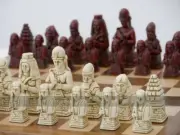 Berkeley Ancient Egypt Chess Set (cream and red, no board)