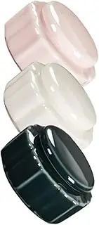 Ceramic Sample Containers 3pcs Cosmetics Dispenser Jars Portable Travel Size