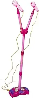 ERINGOGO Portable Karaoke Machine with Dual Microphone Stand Interactive Singing for Music Mic for Boys Early Education Singing Fun Playtime Activity