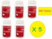 500 x PARACETAMOL 500mg PHARMACY Action GENERIC PANADOL & PANAMAX