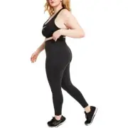 Reebok Women Lux High-Rise Leggings Black Plus Size 3X