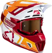 Leatt 7.5 Ruby, motocross helmet , color: Orange/Red/White , size: XL