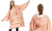 Unisex Oversized Plush Hooded Blanket - Icecream