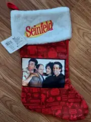 SEINFELD TV show cast 90's Christmas stocking Jerry George Elaine Kramer NEW